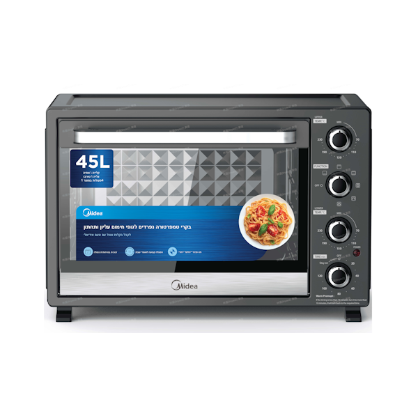 טוסטר אובן 45 ליטר Midea מידאה MC38EGK טוסטר אובן 45 ליטר Midea מידאה MC38EGK