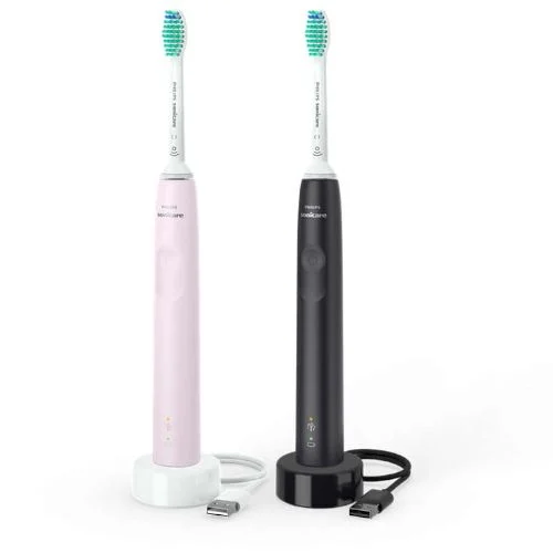 זוג מברשות שיניים חשמליות PHILIPS פיליפס SONICARE 3100 HX3675/15 זוג מברשות שיניים חשמליות PHILIPS פיליפס SONICARE 3100 HX3675/15
