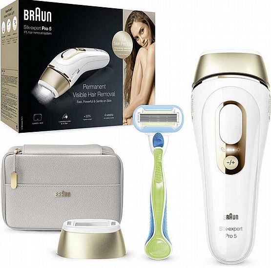 מסיר שיער בטכנולוגיית IPL בראון BRAUN דגם PL5052 מסיר שיער בטכנולוגיית IPL בראון BRAUN דגם PL5052