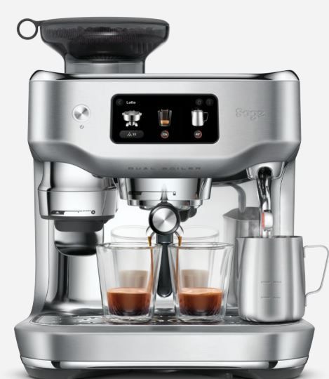 מכונת אספרסו SAGE סייג' SES995BSS - the Oracle Dual Boiler מכונת אספרסו SAGE סייג' SES995BSS - the Oracle Dual Boiler