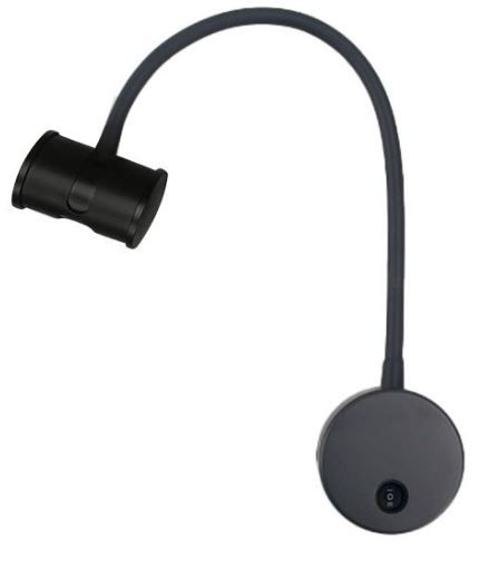 מנורת קיר מתכוננת שבת OMEGA 5W שחור BARREL מנורת קיר מתכוננת שבת OMEGA 5W שחור BARREL