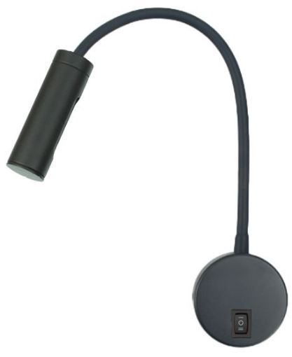 מנורת קיר מתכוננת שבת OMEGA 5W שחור MALKA מנורת קיר מתכוננת שבת OMEGA 5W שחור MALKA