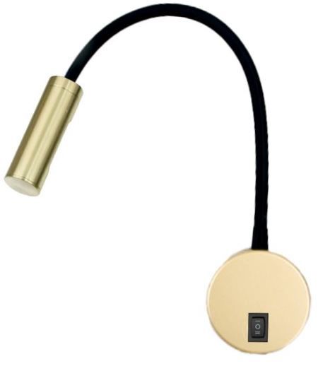 מנורת קיר מתכוננת שבת OMEGA 5W זהב MALKA מנורת קיר מתכוננת שבת OMEGA 5W זהב MALKA