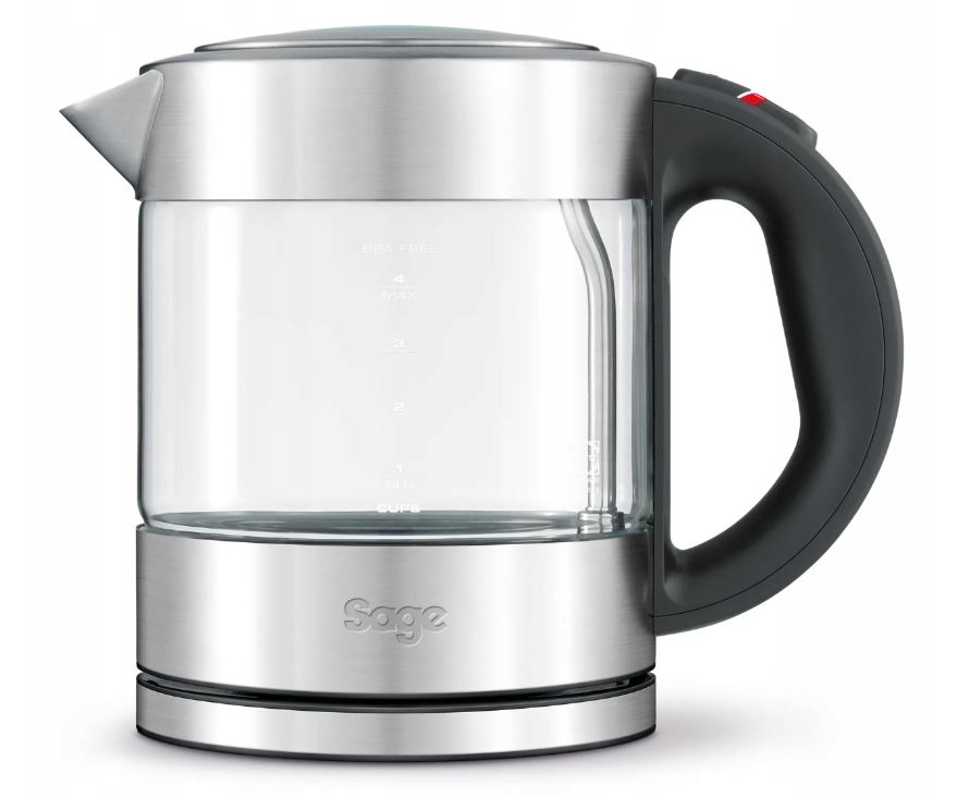 קומקום חשמלי זכוכית קומפקטי 1 ליטר Sage סאג' SKE395CLR קומקום חשמלי זכוכית קומפקטי 1 ליטר Sage סאג' SKE395CLR