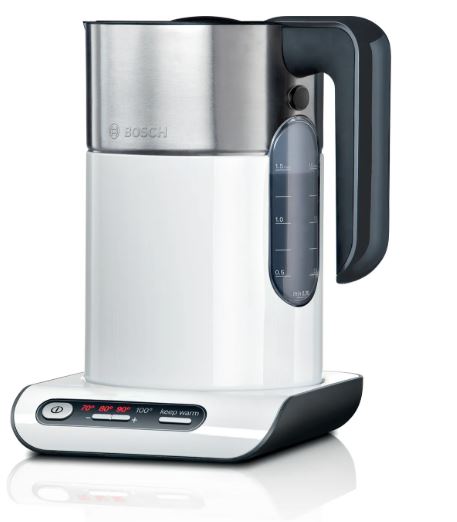 קומקום חשמלי עם שליטה בטמפרטורה ובידוד טרמי Bosch בוש TWK8611P קומקום חשמלי עם שליטה בטמפרטורה ובידוד טרמי Bosch בוש TWK8611P