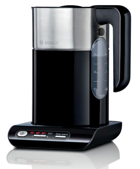 קומקום חשמלי עם שליטה בטמפרטורה ובידוד טרמי Bosch בוש TWK8611P קומקום חשמלי עם שליטה בטמפרטורה ובידוד טרמי Bosch בוש TWK8611P