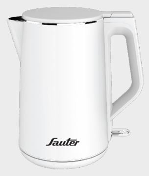 קומקום חשמלי 1.5 ליטר Sauter סאוטר WKK220 גימור לבן קומקום חשמלי 1.5 ליטר Sauter סאוטר WKK220 גימור לבן