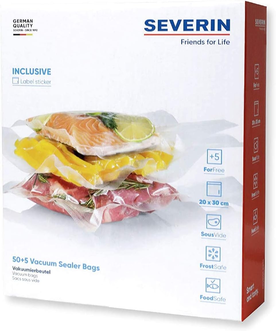 שקיות ואקום Severin סוורין 20X30 ( 50 שקיות ) שקיות ואקום Severin סוורין 20X30 ( 50 שקיות )